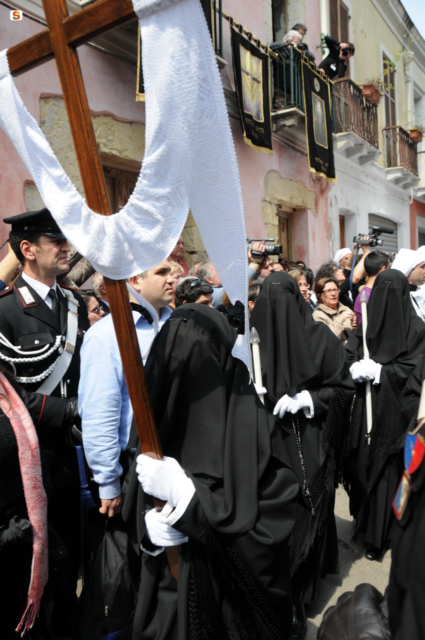Cagliari, processione dell'Arciconfraternita della Solitudine
