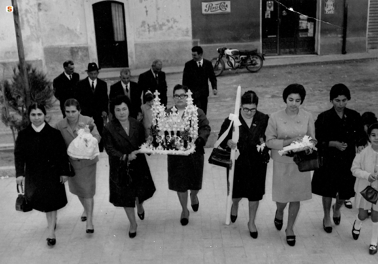 Processione Candelora Villasimius, 1969.