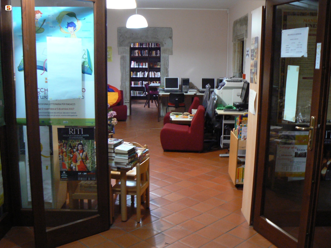 Seneghe, Biblioteca Comunale: ingresso