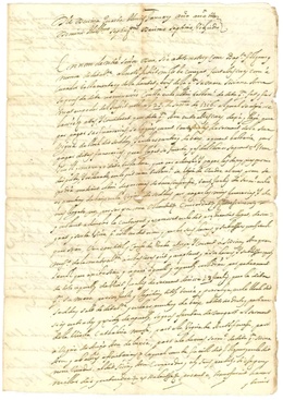 Atto di vendita del 14 gennaio 1717