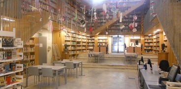 Alghero, Biblioteca comunale Rafael Sari: sala lettura e mediateca piano terra