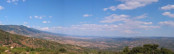 Panorama sulla Valle del Tirso.